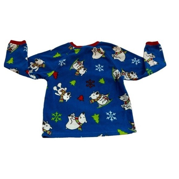 Christmas Fleece Snowman Pajama Set Children's Place size 5/6 - Picture 2 of 5